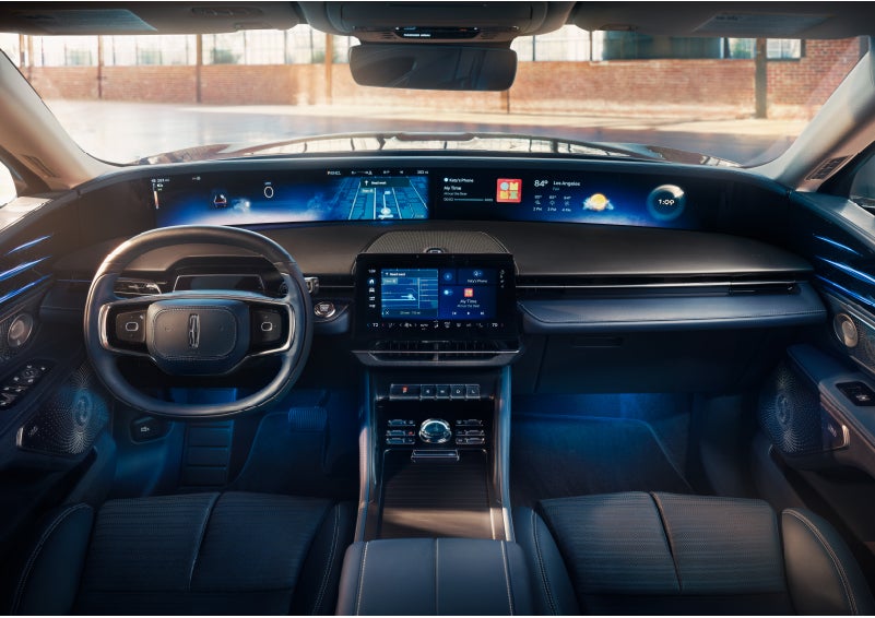 The panoramic display is shown in a 2024 Lincoln Nautilus® SUV. | Apple Lincoln Apple Valley in Apple Valley MN