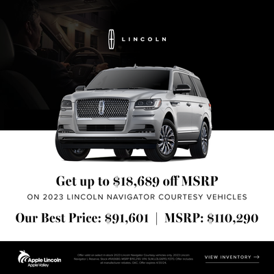 Up to $18,689 off MSRP on 2023 Lincoln Navigator
