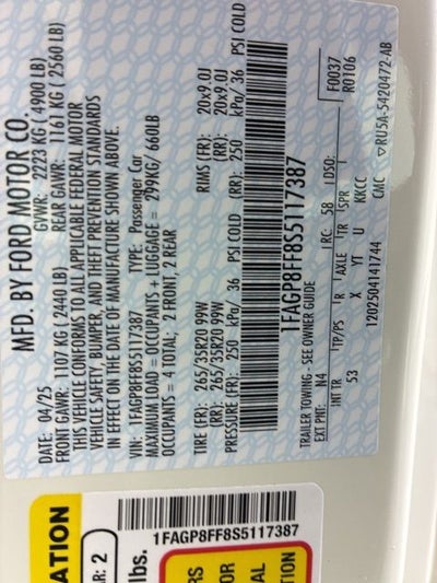 2025 Ford Mustang GT Premium