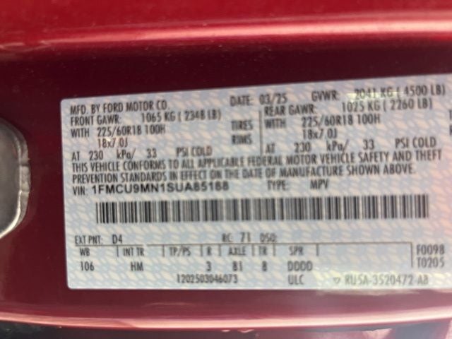 2025 Ford Escape ST-Line