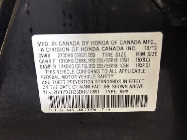 2013 Acura MDX 3.7L SH-AWD