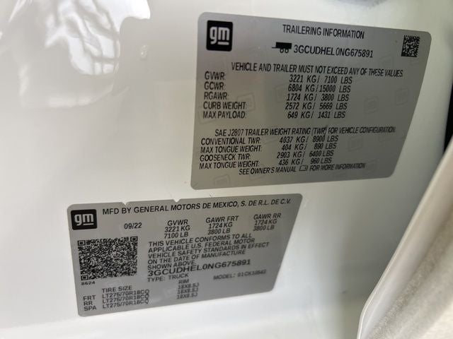 2022 Chevrolet Silverado 1500 ZR2