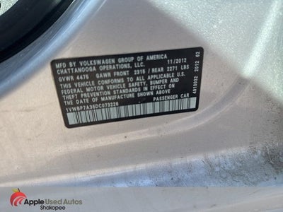 2013 Volkswagen Passat 2.5 SE