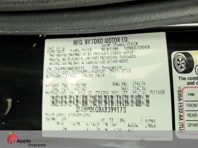 2010 Ford Fusion SEL AWD NAV
