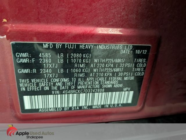 2013 Subaru Outback 2.5i Limited