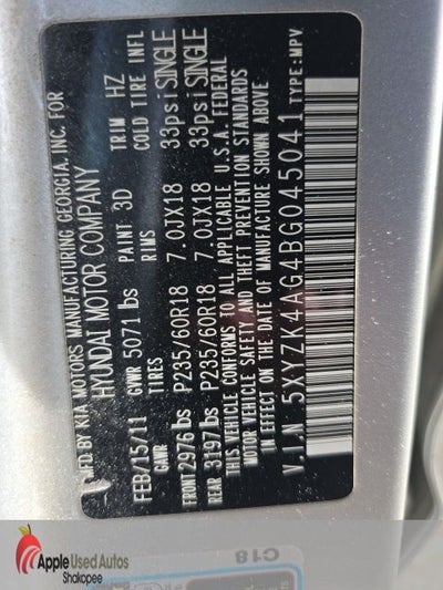 2011 Hyundai Santa Fe Limited