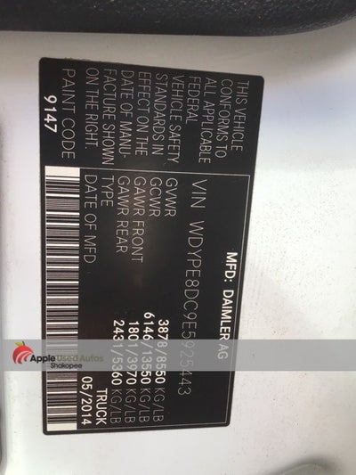 2014 Freightliner Sprinter 2500 High Roof