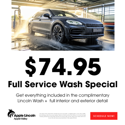 $74.95 Full Service Wash Special