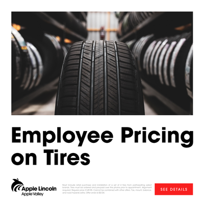 Employee Pricing on Tires!