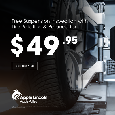 Free Suspension with Tire Rotation and Balance!